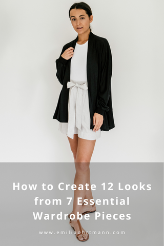 How To Create 12 Looks from 7 Essential Wardrobe Pieces