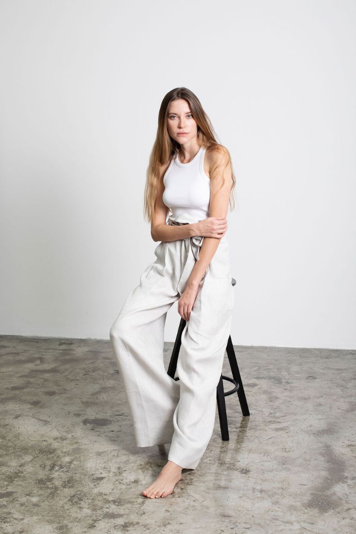 Cara Tank White Organic Cotton | EMILIA OHRTMANN