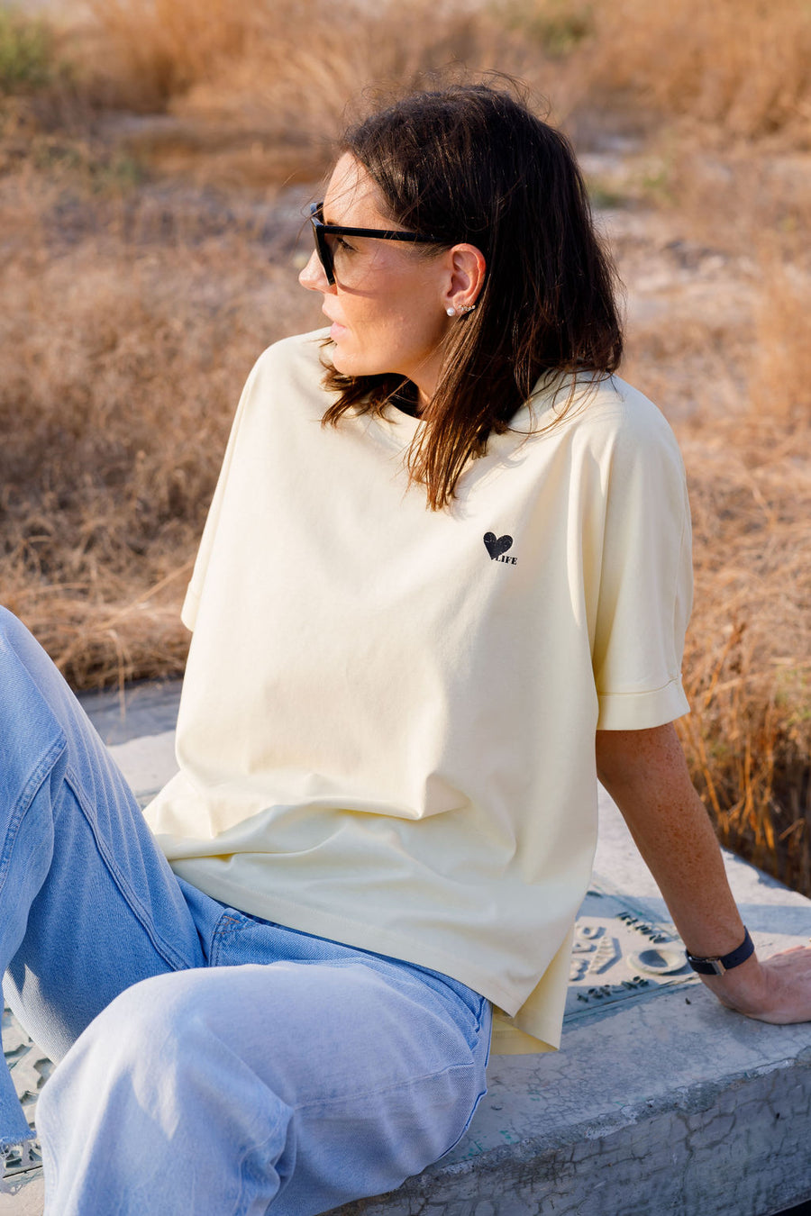 Emma Tee yellow organic cotton | EMILIA OHRTMANN