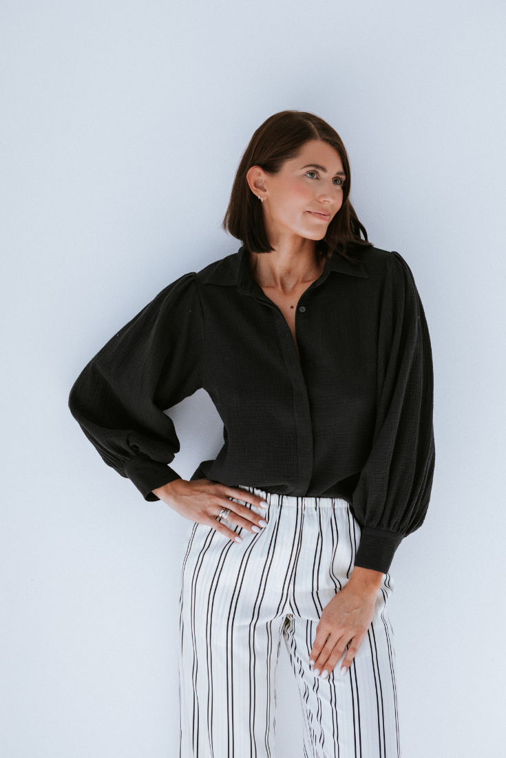 IZZY BLOUSE | BLACK