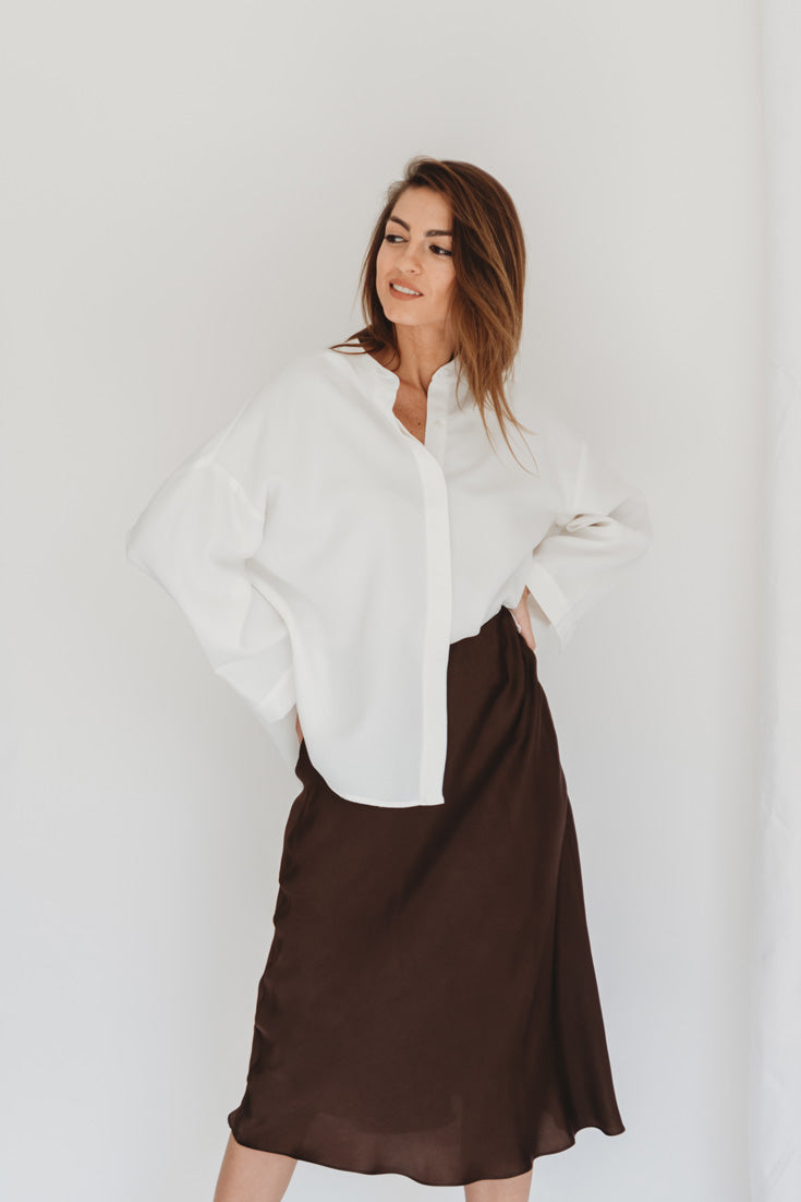 LUCIA SKIRT | BROWN