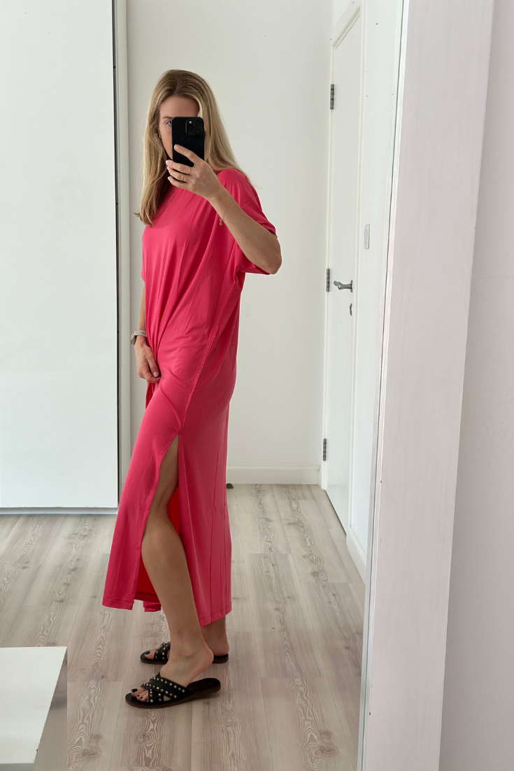 MATHILDA DRESS IN TENCEL PINK | EMILIA OHRTMANN