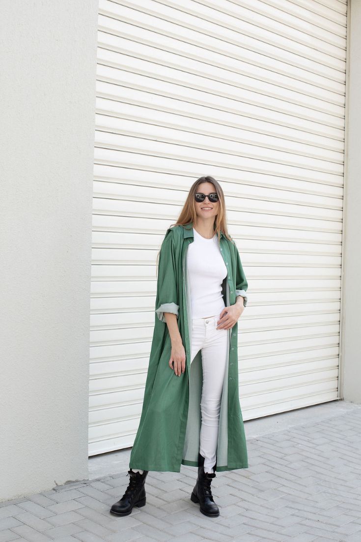 CAROLINE DRESS, GREEN, TENCEL, SUSTAINABLE | EMILIA OHRTMANN