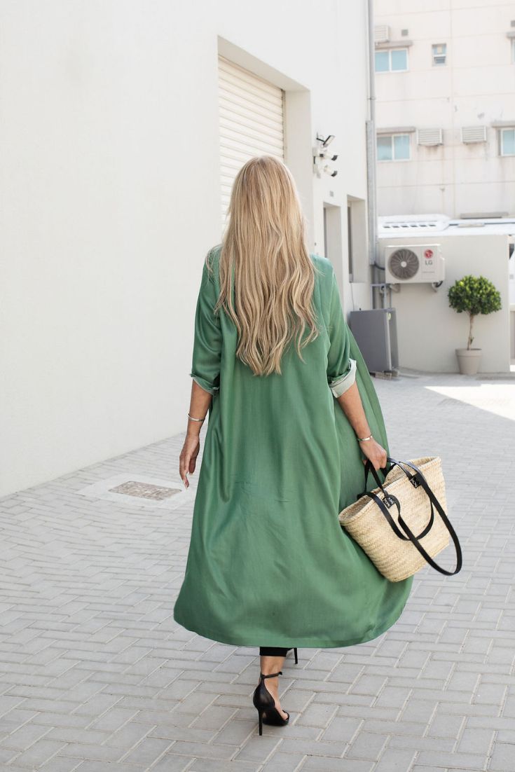 CAROLINE DRESS, GREEN, TENCEL, SUSTAINABLE | EMILIA OHRTMANN