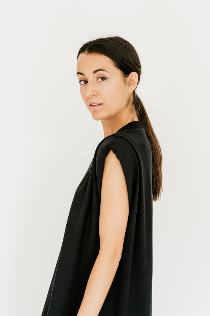 Amaia Dress black jersey tencel | EMILIA OHRTMANN