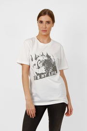 Anna T-shirt, white, 100% organic cotton, fair trade | EMILIA OHRTMANN