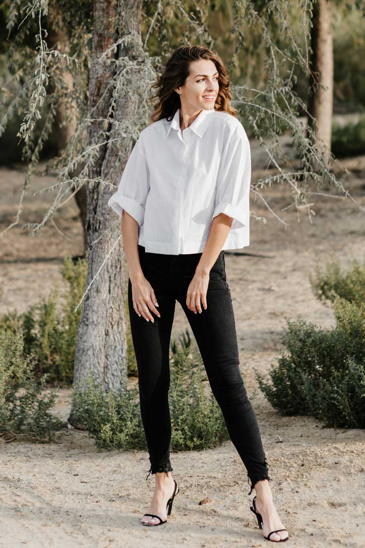 AUDREY SHIRT ORGANIC COTTON WHITE | EMILIA OHRTMANN