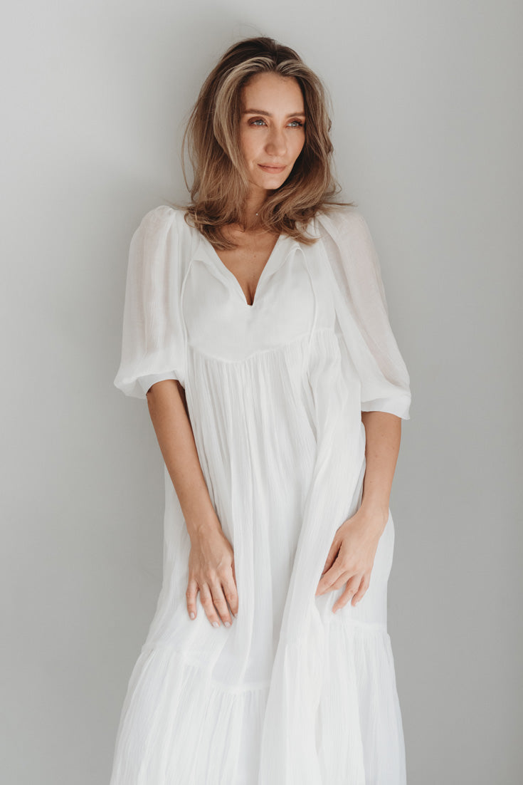 Aya Dress White | EMILIA OHRTMANN