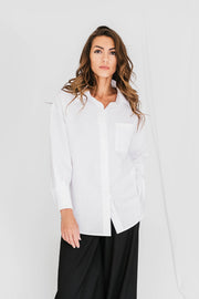 Organic Cotton Classic Oversized Shirt Blouse | Kate Shirt | EMILIA OHRTMANN