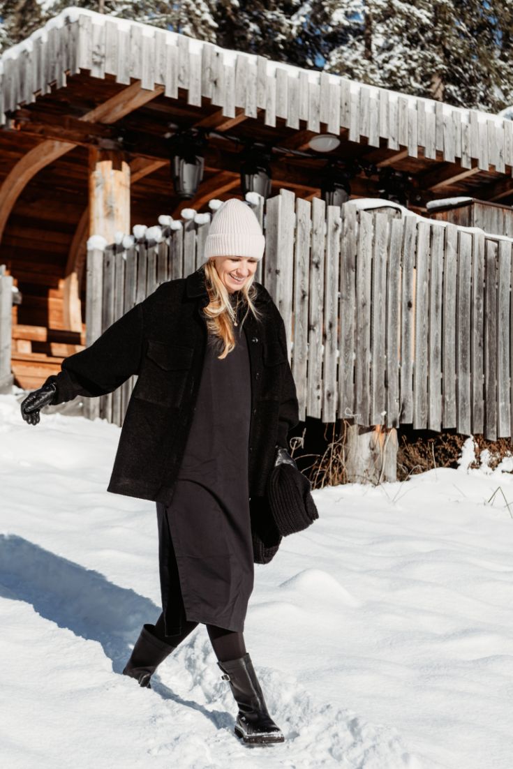 LOUISE DRESS IN WINTER ORGANIC COTTON | EMILIA OHRTMANN