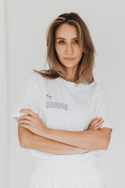 Love T-Shirt white organic cotton | EMILIA OHRTMANN
