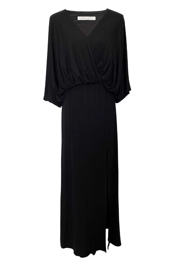 Mireille black jersey evening dress | EMILIA OHRTMANN